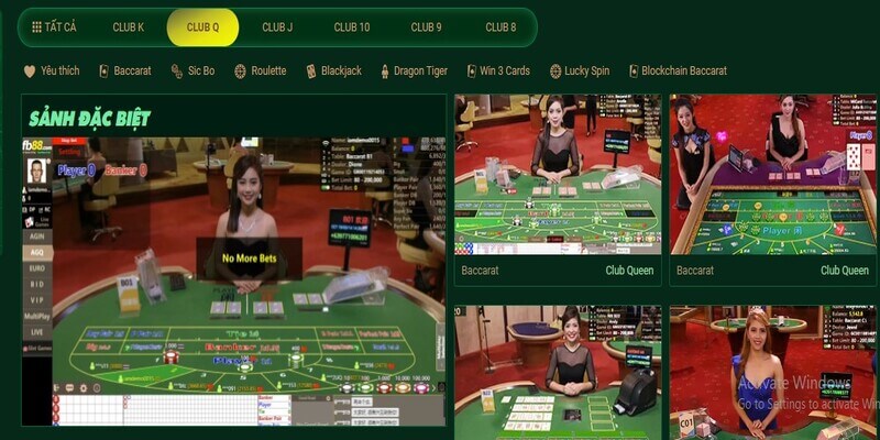 Đa dạng trò chơi game bài hấp dẫn tại sảnh casino